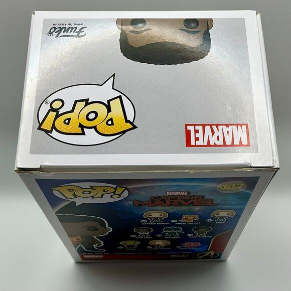 Nick Fury with Goose #447 Captain Marvel Funko Pop Vaulted - Picture 5 of 6